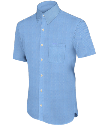 Custom Made Dress Shirts Hong Kong with French Collar 1 Button