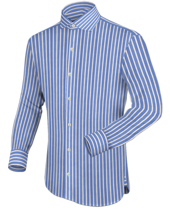 Custom Made Shirts Toronto with English Collar