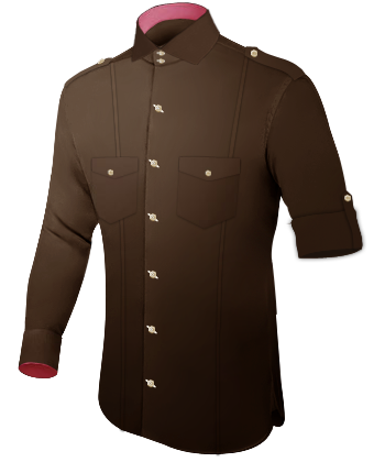 Custom Mens Shirts with Italian Collar 2 Button