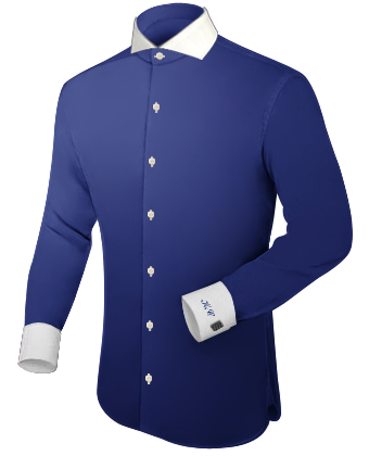 Custom Mens Shirts San Diego with Cut Away 1 Button