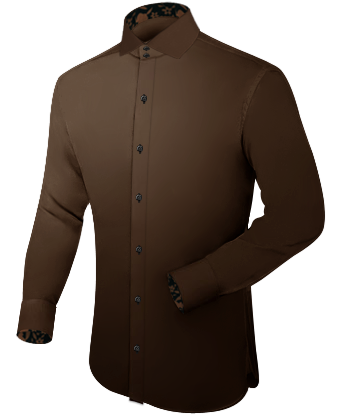 Custom Mens Shirts Uk with Italian Collar 2 Button