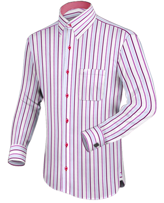 Custom Mens Sport Shirts with French Collar 1 Button