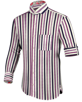 Custom Shirt Shop New Jersey with Italian Collar 1 Button