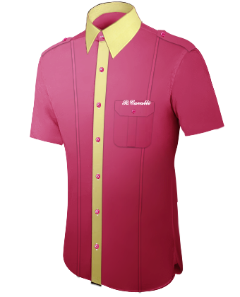 Custom Shirts Collars Cuffs Monogram with French Collar 1 Button