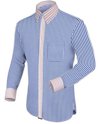 Custom Shirts In Montreal with French Collar 2 Button