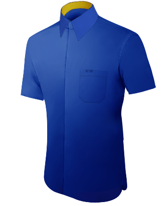 Custom Size Mens Shirts with French Collar 1 Button