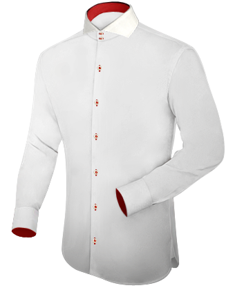 Customizable Neck Sizes On Dress Shirts with Cut Away 2 Button