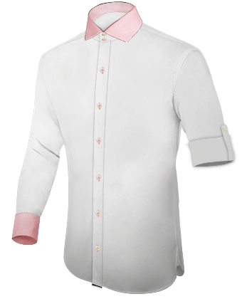 Design Custom Dress Shirts with Italian Collar 2 Button