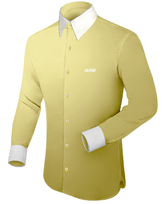 Discount Online Custom Dress Shirts with French Collar 1 Button