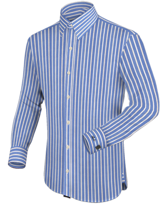Mens Custom Dress Shirts with French Collar 1 Button