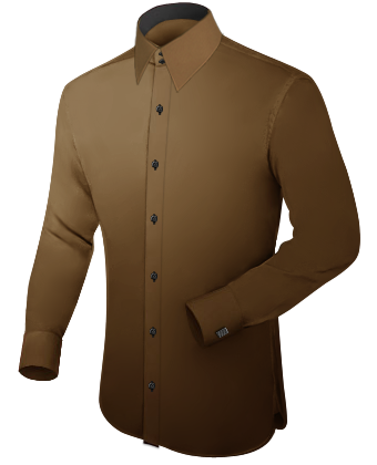 Semi Custom Dress Shirt with French Collar 2 Button