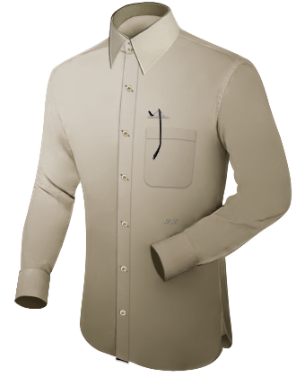 13.5 Inch Collar Size Shirts with French Collar 2 Button