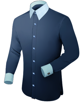 3 Button Collar Shirt with French Collar 2 Button