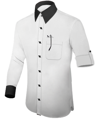 3d Shirt Design Online with French Collar 2 Button