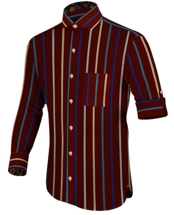 Best Shirts For Sale with Italian Collar 1 Button