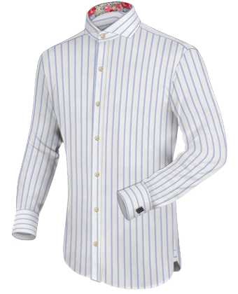Best Slim Fit Dress Shirts For Men with Cut Away 1 Button