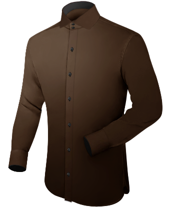 Black And Gold Shirts with Italian Collar 2 Button