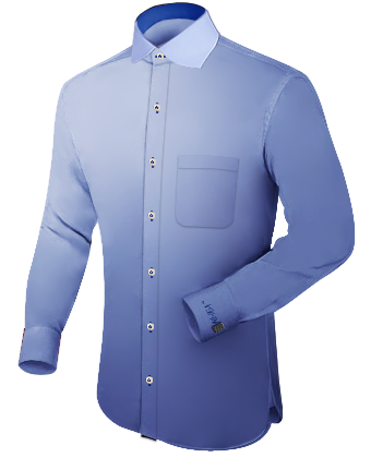 Black Button Down Shirt Men with English Collar