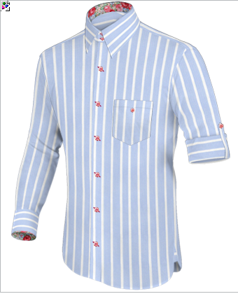 Mao Shirt with French Collar 2 Button