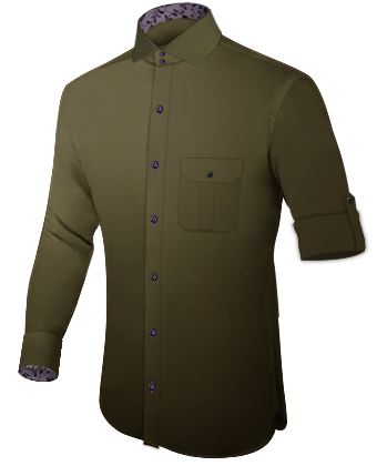 Boys Lapelled White Shirts with Italian Collar 2 Button