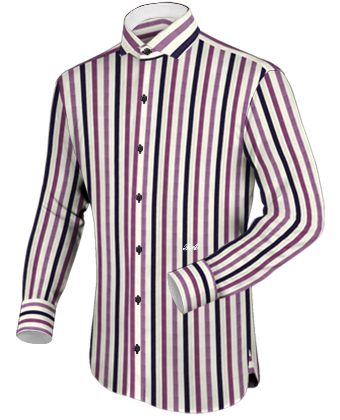 Broadcloth Shirt Prices with Italian Collar 1 Button