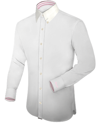 Button Down Collar Shirts With Extra Long Sleeves with Hidden Button