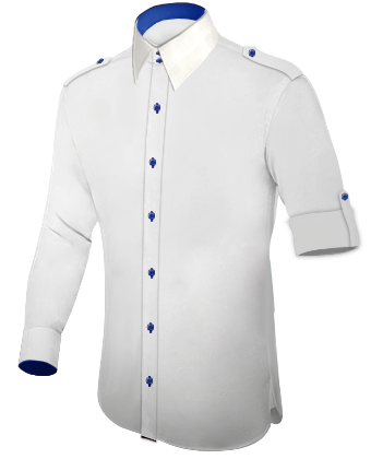 Buy Formal Shirts Online with French Collar 2 Button