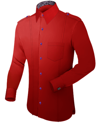 Champagne Dress Shirt with French Collar 1 Button