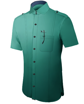 Cheap Designer Shirts with Italian Collar 2 Button