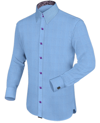 Cheap Personalized Dress Shirts with French Collar 2 Button