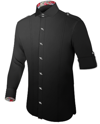 Cheap Shirt For Men Slim Fit with Italian Collar 2 Button