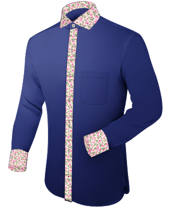 Club Collar Shirt with Italian Collar 1 Button