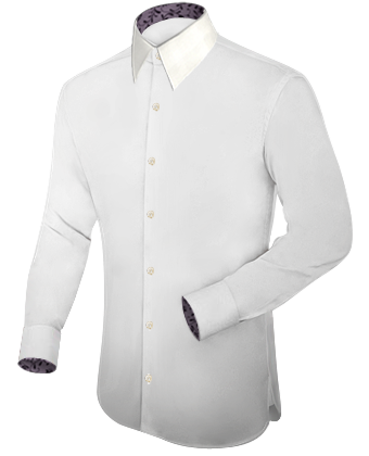 Collar Shirts with French Collar 1 Button