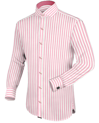 Collarless Shirts with Italian Collar 1 Button