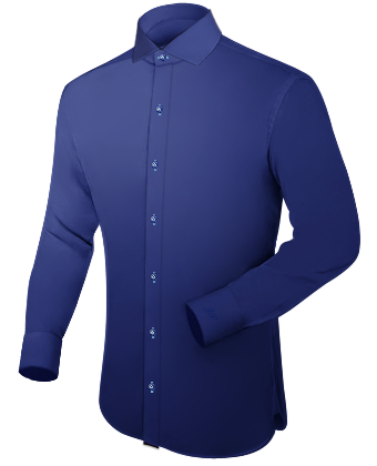 Collarless Style Shirt with Italian Collar 1 Button