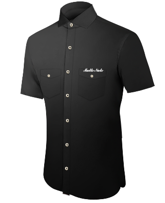 Colorful Shirts For Men with Italian Collar 1 Button