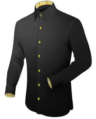 Cotton Slim Fit Shirt with French Collar 2 Button