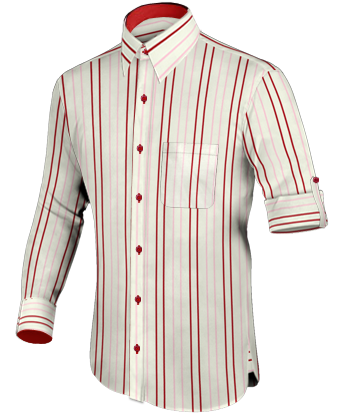 Cream Shirt 42 Inches with French Collar 1 Button