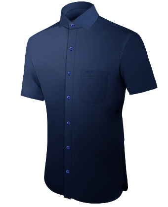 Cufflinked Shirts with Italian Collar 1 Button