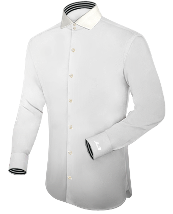 Custsom Fit Shirts Work Online with Italian Collar 2 Button