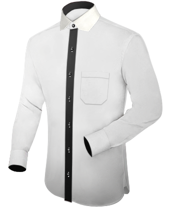 Dark Dress Shirts with Modern Collar