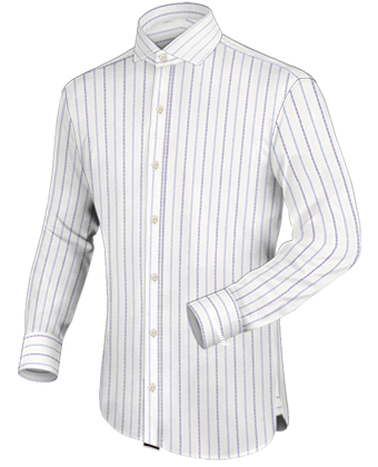 Design Men Shirts with Italian Collar 1 Button