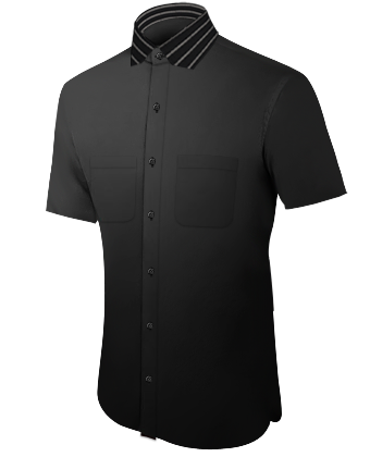 Dress Shirt Men Slim Fit with Modern Collar