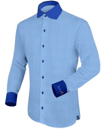 Dress Shirts With Gauntlet Buttons with English Collar