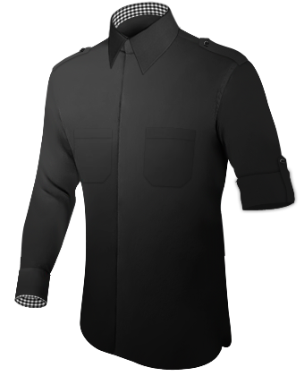 Dress Shirts For Men Canada with French Collar 2 Button