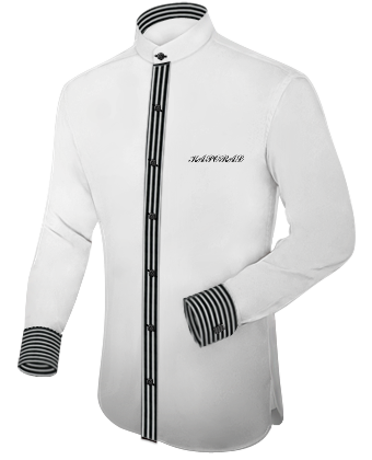 Dress Shirts For Tall Men with Band