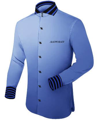 Dress Shirts For Young Men with Cut Away 2 Button