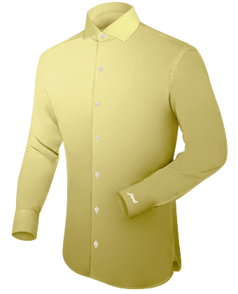 Dress Shirts High Collar Wing Tip with Italian Collar 1 Button