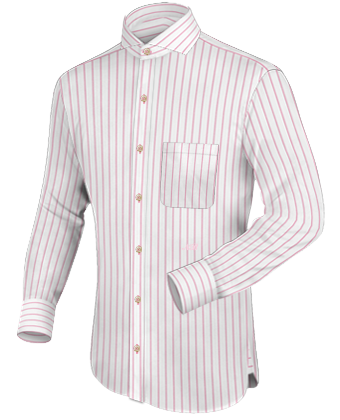 Dress Shirts Online Canada with Cut Away 1 Button