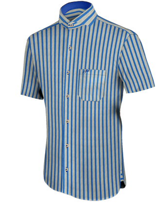 Dress Shirts With White Collars And Cuffs with Cut Away 1 Button